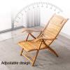 Guyifuny Folding Wooden Lounge Chair, 5-Position Adjustable Backrest with Headrest view 4