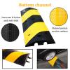 Vehicle Ramps, Curb Ramps, Cableor Cable Ramp, Rubber Traffic Speed Bumps, Cableor Heavy-Duty Modular Cable Ramp for Asphalt, Concrete, and Gravel Driveways (100 x 30 x 6 cm) view 4