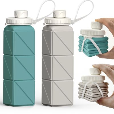 BEAUTAIL Collapsible Water Bottle, 610 ml, Silicone Travel Bottle