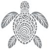 GRAZDesign Turtle Mandala Sea Animals Wall Decal for Bathroom, Living Room - 40 x 40 cm / Medium Gray view 2