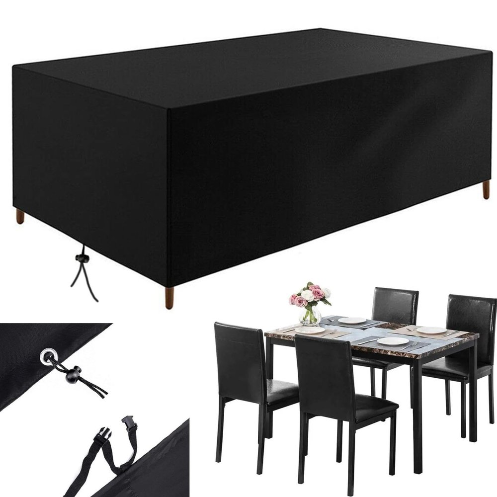 HNKDKJ 420D Oxford Outdoor Furniture Cover, Waterproof with Windproof Buckles, 105 x 55 x 85 cm
