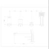 Omnires PM7432CRB Parma 4-Hole Bathtub Faucet, Chrome/White view 2