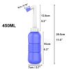 Giural Travel Bidet, Easy-to-Use Portable Bidet for Women with Angled Nozzle Spray, Travel Bag, 450 mL, Pink view 2