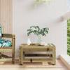 HEFZGDB Garden Ottoman, Impregnated Pine Wood, Outdoor Lounge Seat view 1