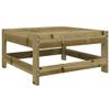 HEFZGDB Garden Ottoman, Impregnated Pine Wood, Outdoor Lounge Seat view 2