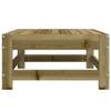 HEFZGDB Garden Ottoman, Impregnated Pine Wood, Outdoor Lounge Seat view 4