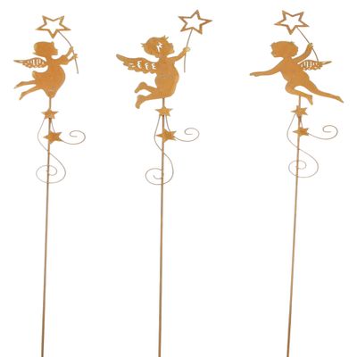 FRANK FLECHTWAREN Angel Garden Stakes, Set of 3, 60 cm