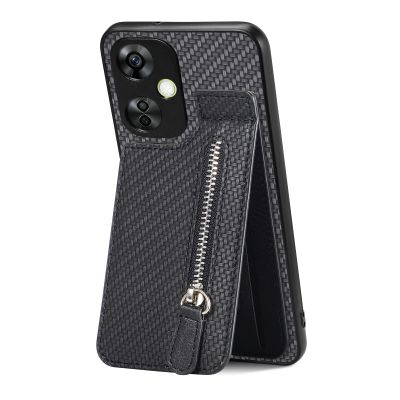 Case Compatible with Huawei Pura 70 Ultra 5G and Huawei P70 Art, Zipper, Card Slots, Built-In Magnet, Kickstand, Black