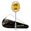 HUNDRED Medal Master Strung Badminton Racket, Navy/Blue, Standard Size view 1