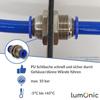 Lumonic 4 mm PU Tube Bulkhead Fitting with Push-In Connections view 4