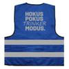 Hokus Pokus Drinker Mode Bachelor Party Mallorca Vacation Safety Vest with Reflective Print - Size L/XL, Blue view 1