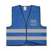 Hokus Pokus Drinker Mode Bachelor Party Mallorca Vacation Safety Vest with Reflective Print - Size L/XL, Blue view 2