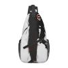 JCVOTREL Black Gibbon Monkey Sling Chest Bag for Men and Women, Crossbody Shoulder Bag, One Size view 1