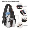 JCVOTREL Black Gibbon Monkey Sling Chest Bag for Men and Women, Crossbody Shoulder Bag, One Size view 3