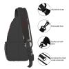 JCVOTREL Black Gibbon Monkey Sling Chest Bag for Men and Women, Crossbody Shoulder Bag, One Size view 4