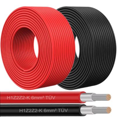NAUCI Solar Cable for Solar Panels, 4 mm, Red, 100 m