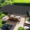 Rectangular Waterproof Shade Sail 3.5 x 6 m, Dark Gray view 1