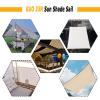 Rectangular Waterproof Shade Sail 3.5 x 6 m, Dark Gray view 2