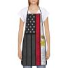 Oudrspo Vintage France, French & American Flag Apron for Women and Men view 1