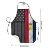 Oudrspo Vintage France, French & American Flag Apron for Women and Men view 3