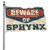 Flag for Student Dorm, Beware of Sphynx, Patio Accessory, Outdoor Decoration (47.2 x 70.9 in) view 1
