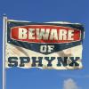 Flag for Student Dorm, Beware of Sphynx, Patio Accessory, Outdoor Decoration (47.2 x 70.9 in) view 2