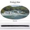 Round Washable Non-Slip Rug, 80 x 80 cm, Krka River Waterfall Design view 2