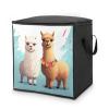Quilt Storage Bag with Llama-Alpaca Print, Handles and Zipper view 1