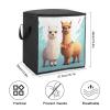 Quilt Storage Bag with Llama-Alpaca Print, Handles and Zipper view 2