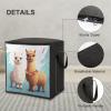 Quilt Storage Bag with Llama-Alpaca Print, Handles and Zipper view 4
