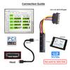 xiwai SFF-8612 OCuLink to NVMe SFF-8639 U.2/U.3 PCIe SSD Adapter Card with SATA 5 V + 12 V Power Cable view 4