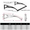 Curved Gray Polycarbonate Door Awning, 150 x 230 cm, Black Aluminum Brackets view 3