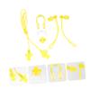 BCOATH 4-Piece PVC Swimming Earplugs and Nose Clips, Yellow view 2