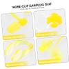 BCOATH 4-Piece PVC Swimming Earplugs and Nose Clips, Yellow view 4
