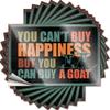 Funny Car Stickers, "You Can't Buy Happiness But You Can Buy A Goat," 10-Pack (12 x 18 cm) view 1