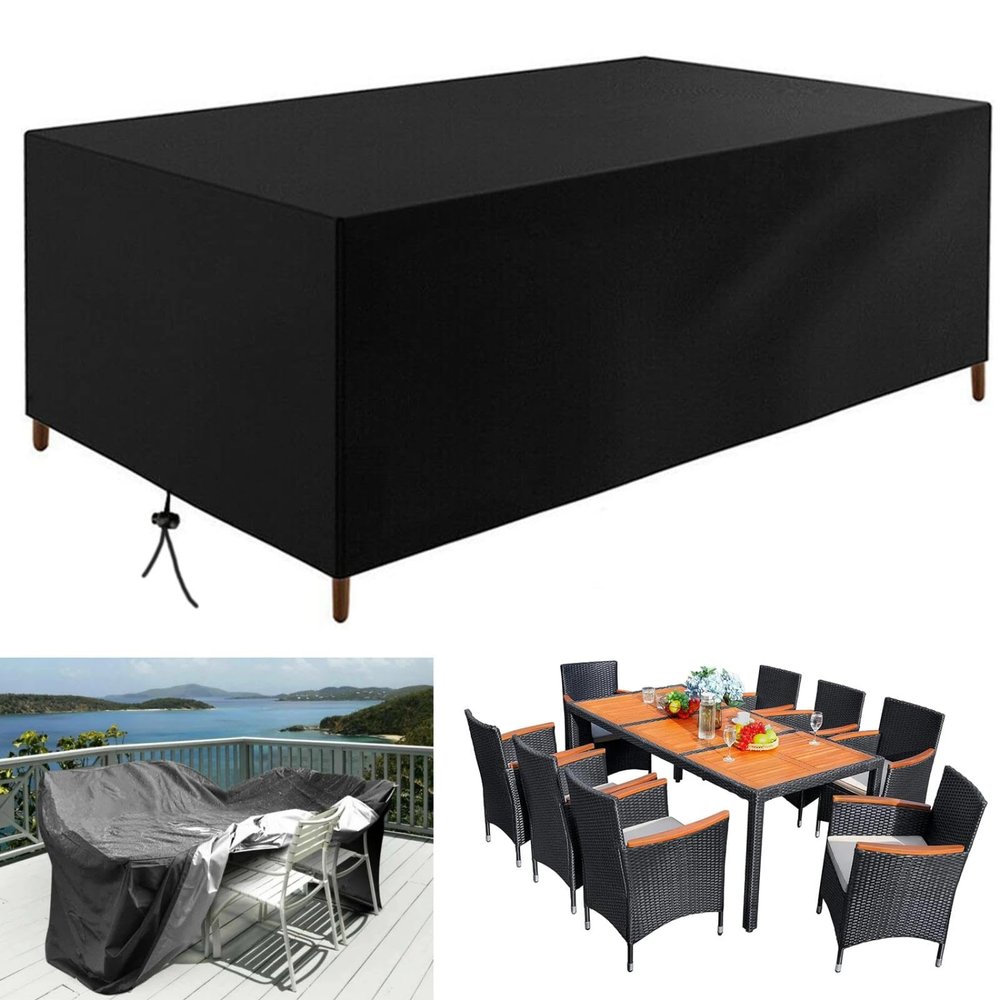 HNKDKJ Waterproof Patio Furniture Cover, 190 x 130 x 60 cm