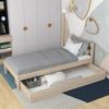 N-wood N01 Solid Oak Bed with Drawer, 80 x 200 cm view 1