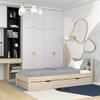 N-wood N01 Solid Oak Bed with Drawer, 80 x 200 cm view 2
