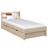 N-wood N01 Solid Oak Bed with Drawer, 80 x 200 cm view 3
