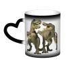 3D Color-Changing Ceramic Mug with Dinosaur Design view 1