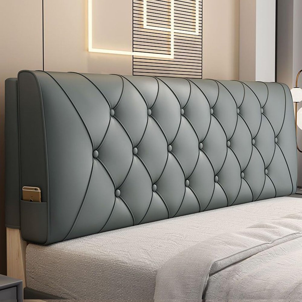 ZQBXHDZW Headboard Cover, Black Blue, 150 x 60 x 6 cm