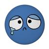 speecheese Emotion Kummer Kawaii Mood Magnet, Round Face view 1
