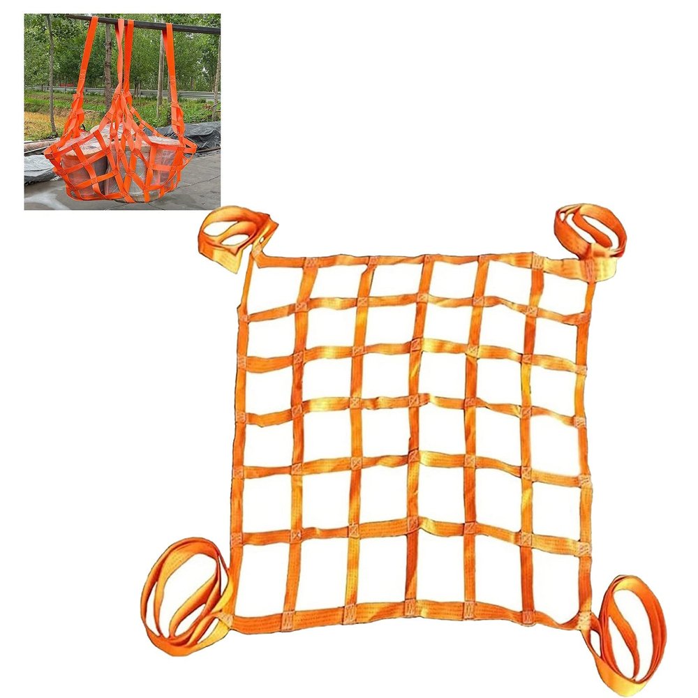 ZDHFFFUK Nylon Cargo Lifting Net with Loops