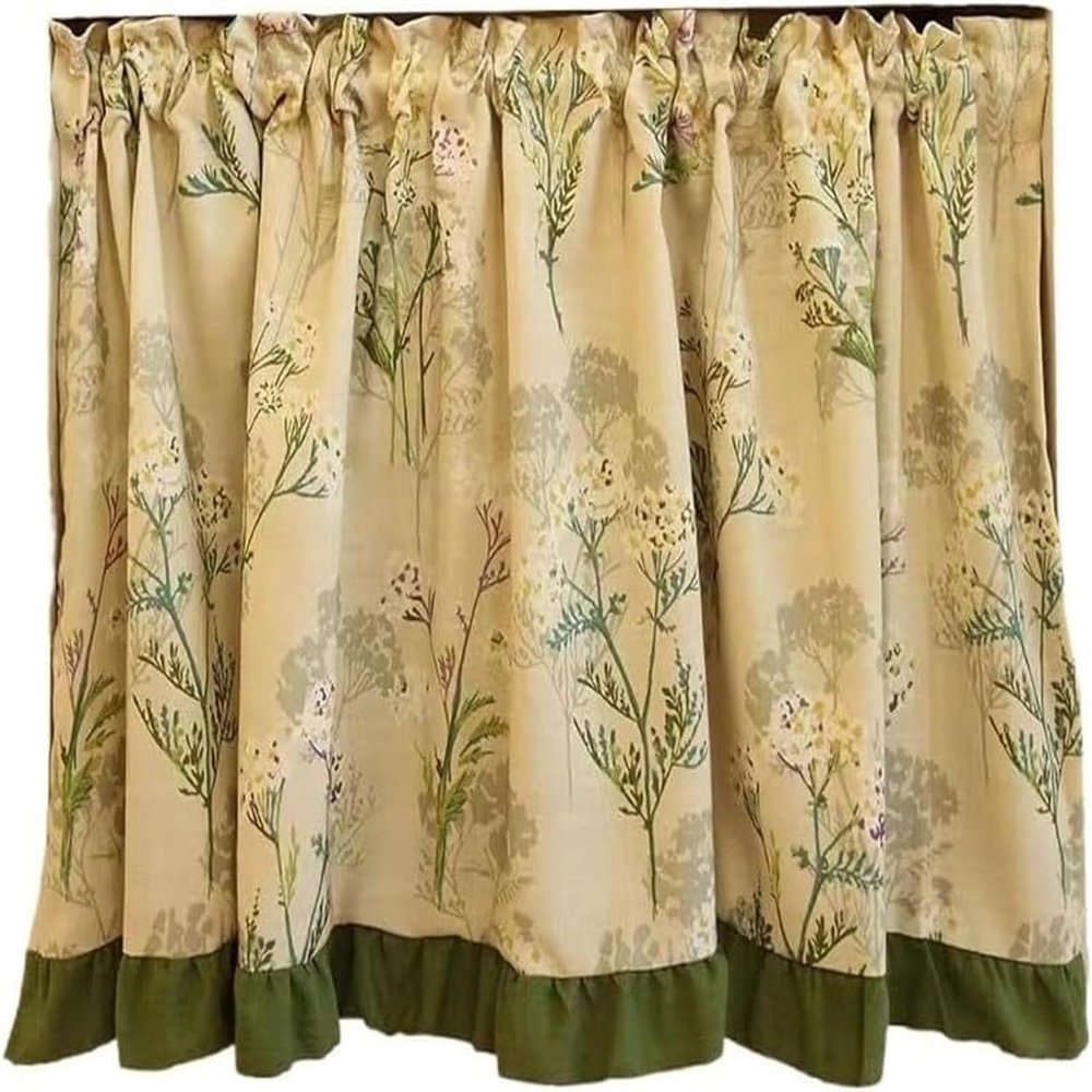 LUbrel Half Curtain, Beige, 1 Panel, 130 x 170 cm / 130 x 120 cm