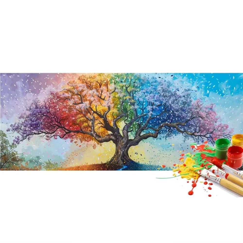 Tree of Life Paint by Numbers Kit for Adults, XXL, 30 x 90 cm, Unframed