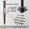 4 Metal Furniture Legs, 10–72 cm, Black-Gold, 60 cm view 2
