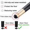 4 Metal Furniture Legs, 10–72 cm, Black-Gold, 60 cm view 3