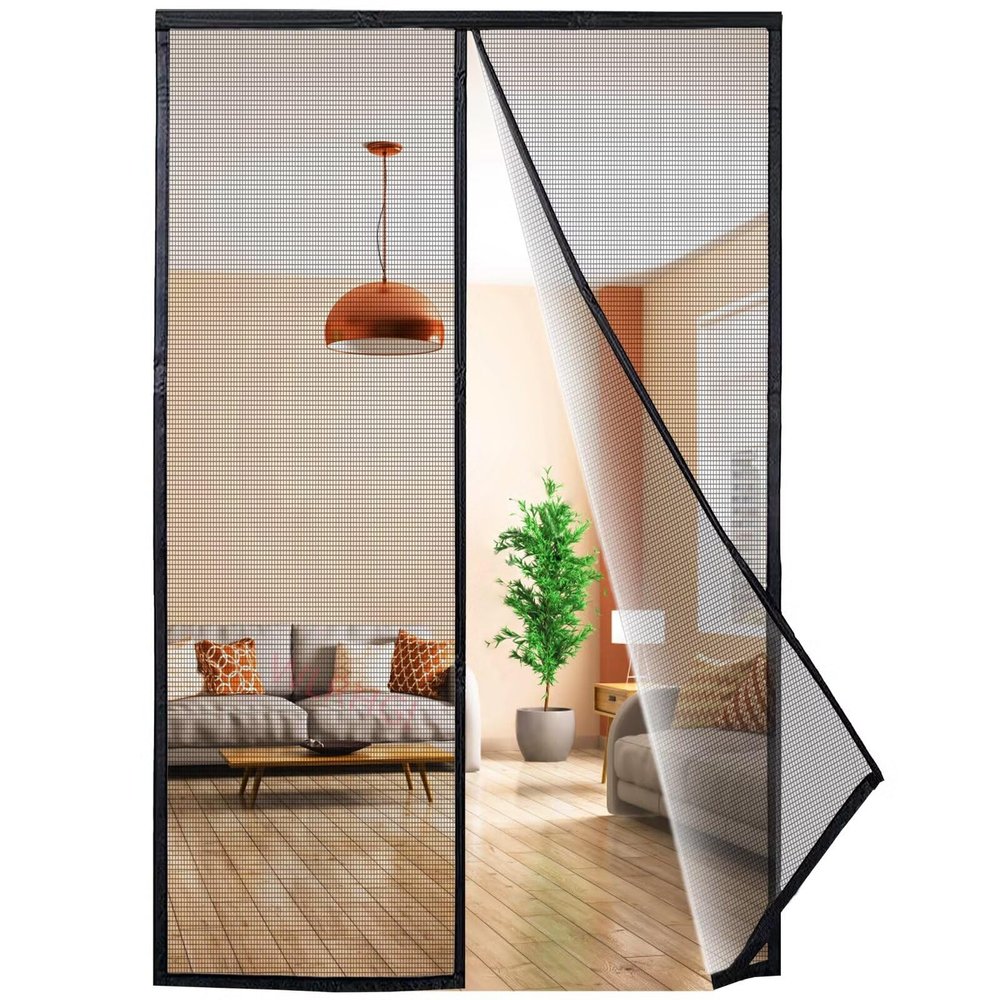 Magnetic Insect Screen Door, 285 x 250 cm, Black