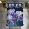 PAZZK Flower 3-Piece Microfiber Bedding Set, King 220 x 240 cm view 2