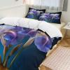 PAZZK Flower 3-Piece Microfiber Bedding Set, King 220 x 240 cm view 4